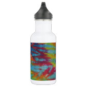 Rainbow Tiger Stripes Gefärbte Krawatte PhatDyes Trinkflasche (Rechts)