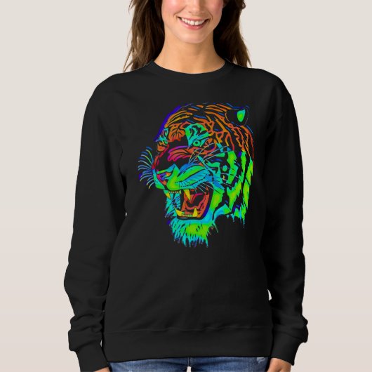 Rainbow Tiger Sweatshirt (Vorderseite)