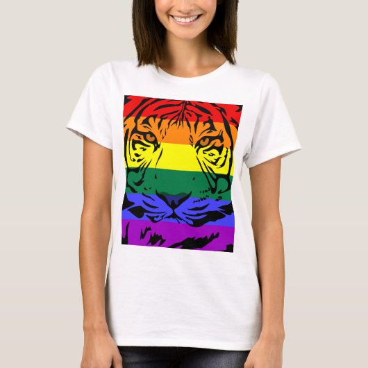 Rainbow Tiger T-Shirt (Vorderseite)