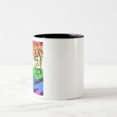 Rainbow Tiger Zweifarbige Tasse (Mittel)