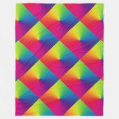 Rainbow Tiled Kissen Fleecedecke (Vorderseite)