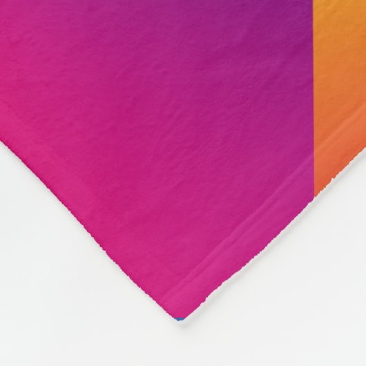 Rainbow Tiled Kissen Fleecedecke (Ecke)