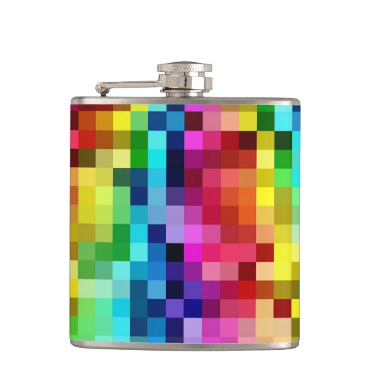 Rainbow Tiles Flachmann (Vorderseite)