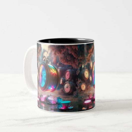 Rainbow Time Tee Party Tasse (Vorderseite Links)