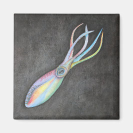 Rainbow Tintenfisch Magnet