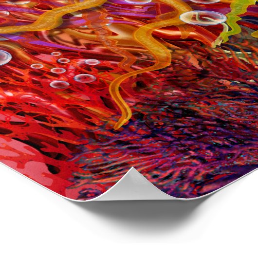 Rainbow Tintenfisch Poster (Ecke)