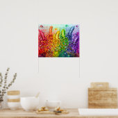 Rainbow Tintenfisch Poster (Küche)