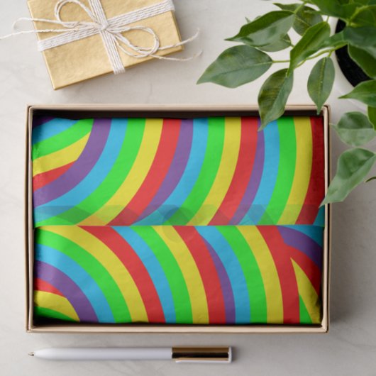 Rainbow Tissue - Farbenfrohe Geschenkwrake Seidenpapier (Geschenk)
