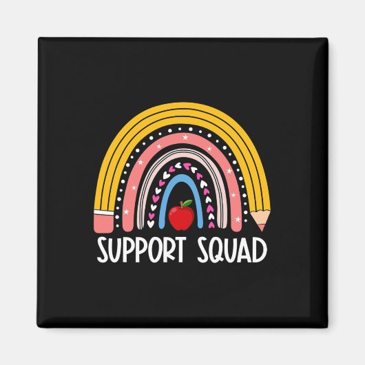 Rainbow to School Support Teacher Team Magnet (Vorne)