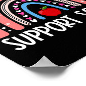 Rainbow to School Support Teacher Team Poster (Ecke)