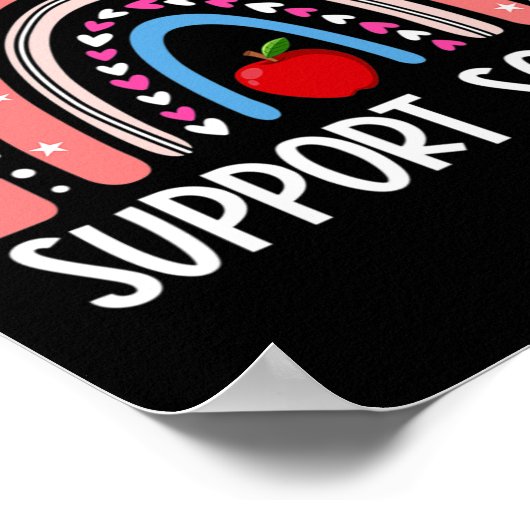 Rainbow to School Support Teacher Team Poster (Ecke)