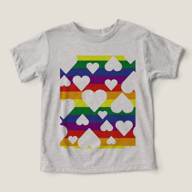 Rainbow Toddler Grafisches T-Shirt (Design Vorderseite)