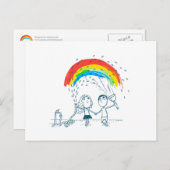Rainbow Together Liebe Couple erstellen Postkarte (Vorne/Hinten)