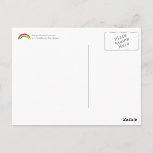 Rainbow Together Liebe Couple erstellen Postkarte (Rückseite)