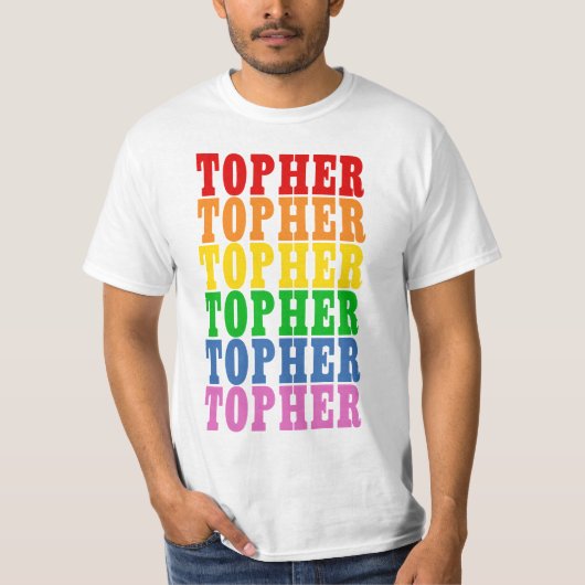 Rainbow Topher T-Shirt (Vorderseite)