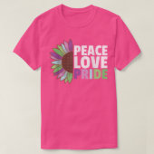 Rainbow Toric Flag Pride Lgbtq Sunflower T-Shirt (Design vorne)