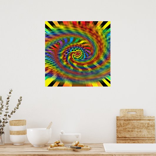 Rainbow Tornado Poster (Küche)