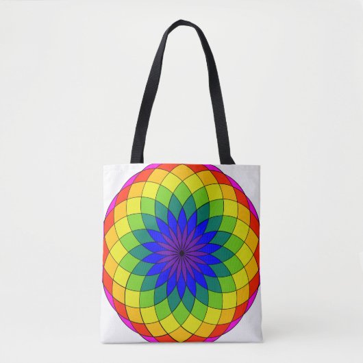 Rainbow Torus Tote Bag Tasche (Vorderseite)