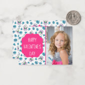 Rainbow Toss Valentinstag Custom Foto Cards Mitteilungskarte (Vorderseite/Rückseite Beispiel)