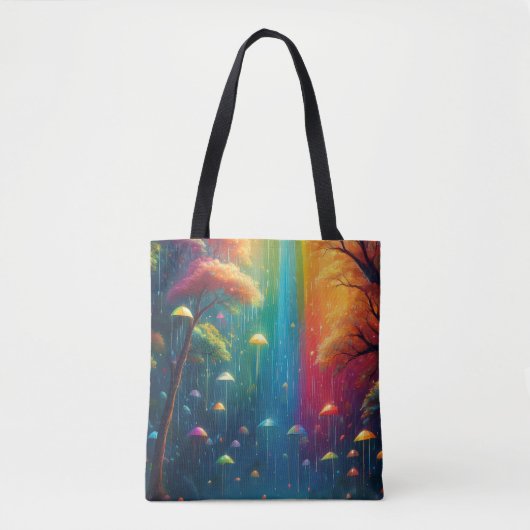 Rainbow Tote Bag Fantasy Design Tasche (Vorderseite)