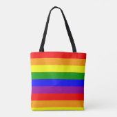 Rainbow Tote Bag Tasche (Rückseite)