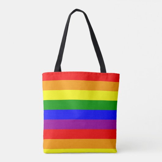 Rainbow Tote Bag Tasche (Rückseite)