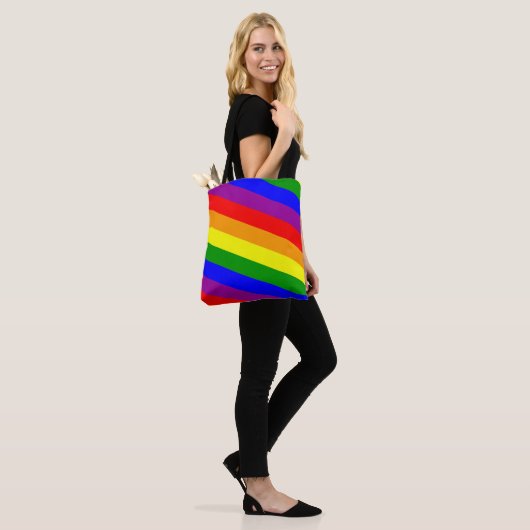 Rainbow Tote Bag Tasche (Am Model)