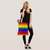 Rainbow Tote Bag Tasche (Am Model)