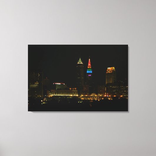 Rainbow Tower, Cleveland Ohio Canvas Print Leinwanddruck (Vorderseite)