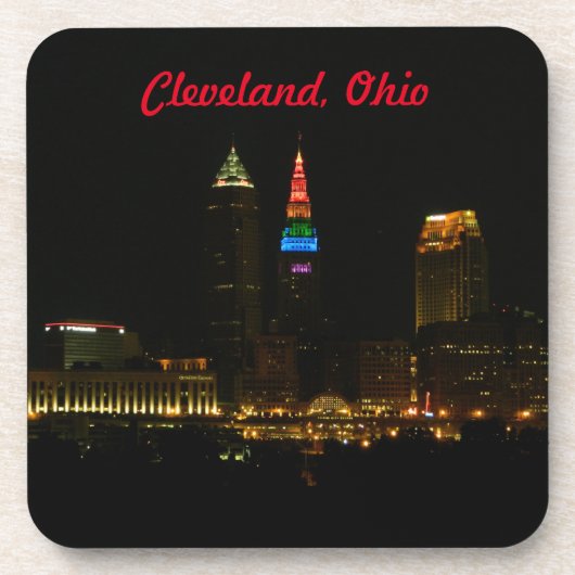 Rainbow Tower Cleveland Ohio Drink Untersetzer (Vorderseite)