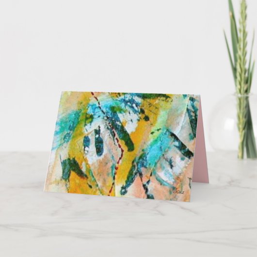 Rainbow Tracks Grußkarte von Janz Karte (Vorderseite)