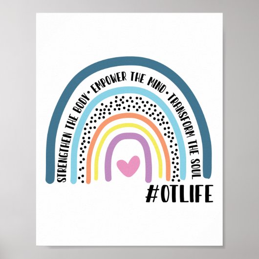 Rainbow-Trainer stärken den Körper Poster (Vorne)