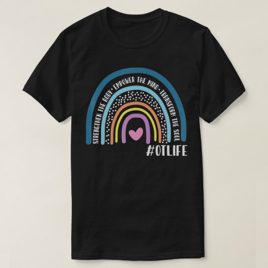 Rainbow-Trainer stärken den Körper T-Shirt (Design vorne)