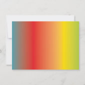 Rainbow Trampolin Park Kindergeburtstag Dankeskarte (Rückseite)