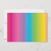 Rainbow Trampolin Park Kindergeburtstag Dankeskarte (Rückseite)