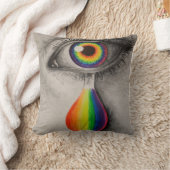 Rainbow-Tränen-Plakat Kissen (Decke)