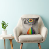 Rainbow-Tränen-Plakat Kissen (Stuhl )