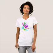 Rainbow Treble Clef Music Themed T-Shirt (Vorne ganz)