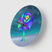 Rainbow Tree Akrylic Wall Clock Runde Wanduhr (Winkel)