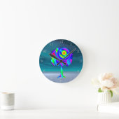 Rainbow Tree Akrylic Wall Clock Runde Wanduhr (Zuhause)
