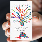 Rainbow Tree Art Therapist Business Card Visitenkarte