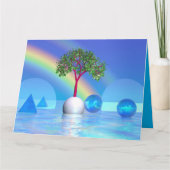 Rainbow Tree Card Karte (Vorderseite)