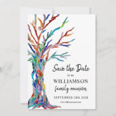 Rainbow Tree Family Wiedersehen Save The Date (Vorderseite)