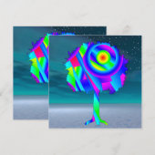 Rainbow Tree Flat Card (Vorne/Hinten)