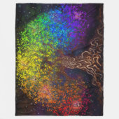 Rainbow Tree Fleece Blanket (Vorderseite)