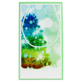 Rainbow Tree Gift Bag Kleine Geschenktüte (Rückseite)