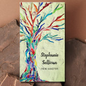 Rainbow Tree Green Reiki Visitenkarte
