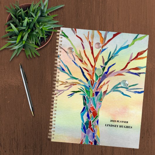 Rainbow Tree Individuelle Name Planer