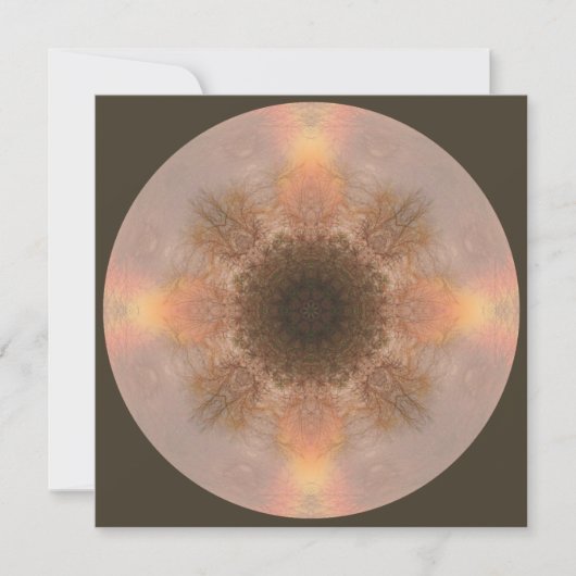 Rainbow Tree Mandala Art Card Karte (Vorderseite)