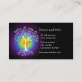 Rainbow Tree of Life Connect mit Ihrem Kunden Visitenkarte (Rückseite)